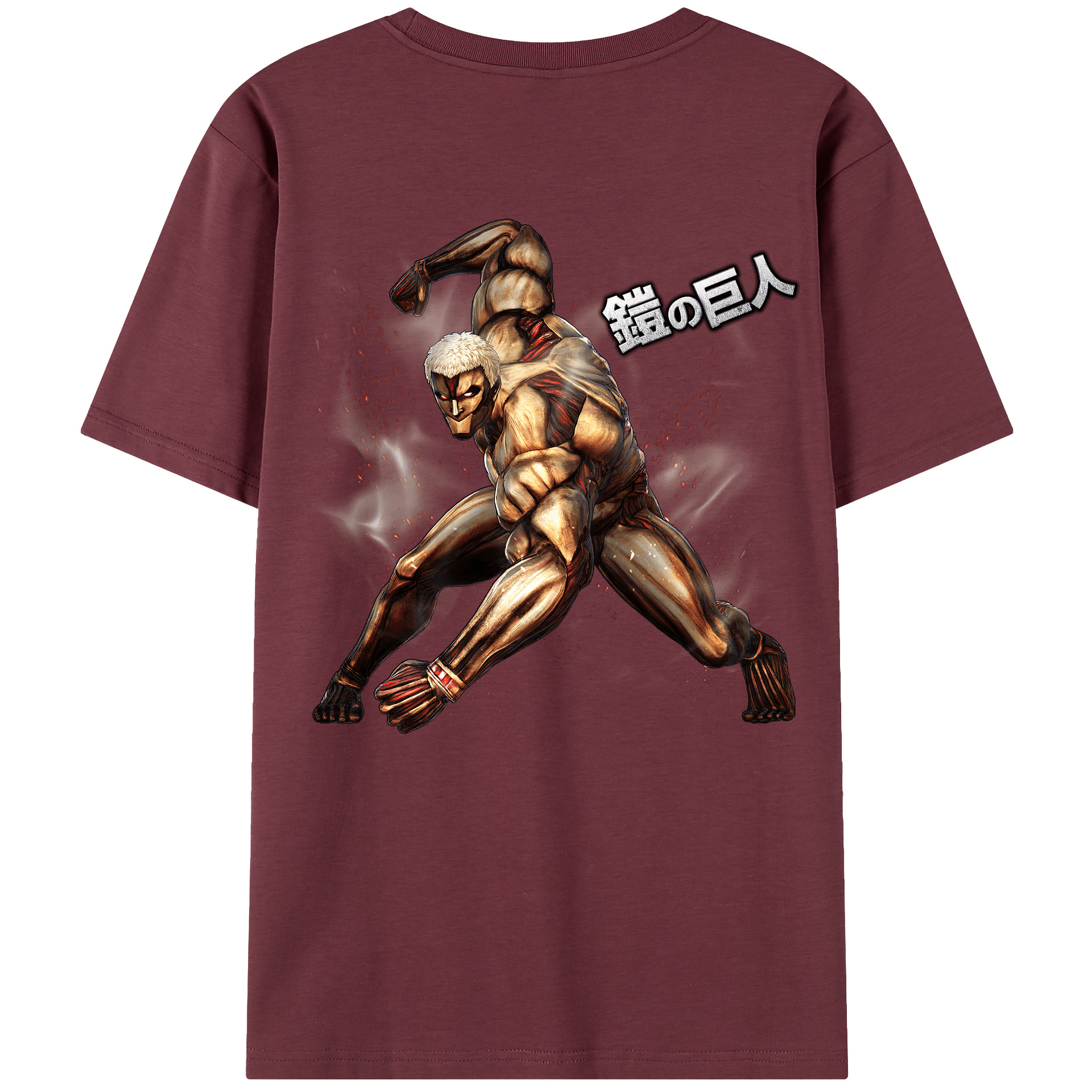 （画像用） 進撃の巨人 Attack on Titan 綿100％半袖Tシャツ（背面プリント）